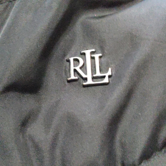 Lauren Ralph Lauren Faux-Fur-Trim Hooded Black Winter Puffer Coat Size Small - Picture 12 of 12